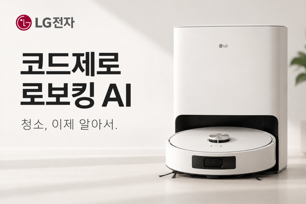 G전자 코드제로 로보킹 AI 올인원 로봇청소기